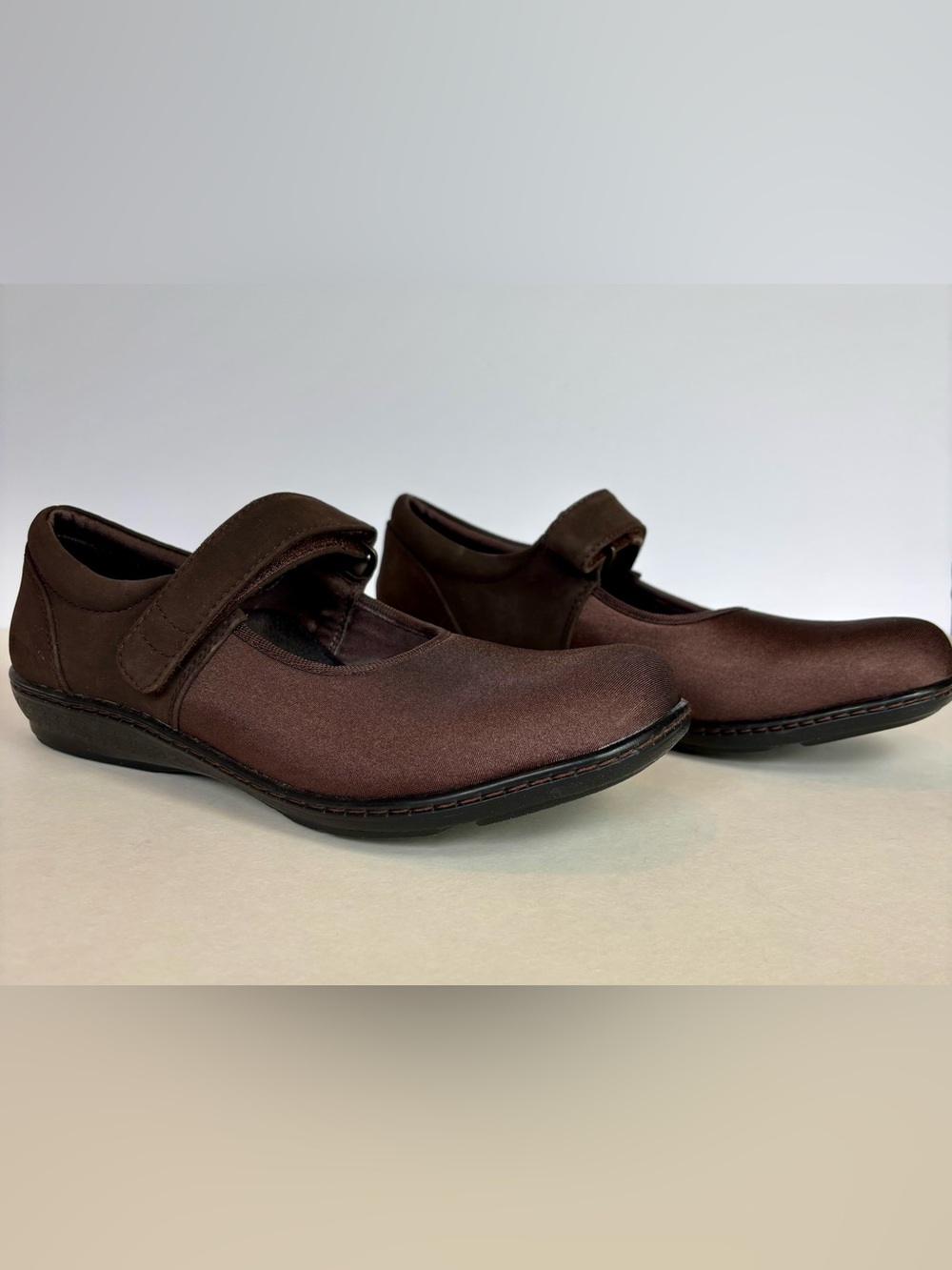 Aetrex Brown Mary Jane Comfort Flats Shoes Size 9